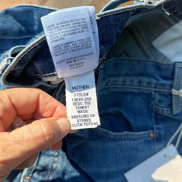 Nwt MOTHER Tomcat Jeans - Picture 13 of 13